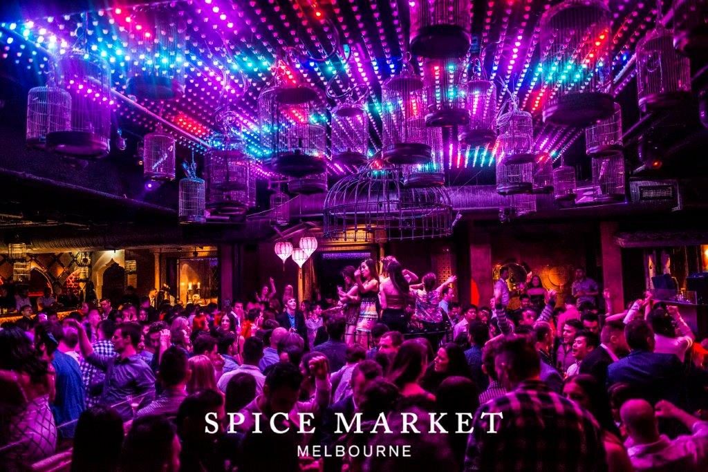 PICTURE OF SPICE MARKET DANCE FLOOR WITH LIGHTING SHOW