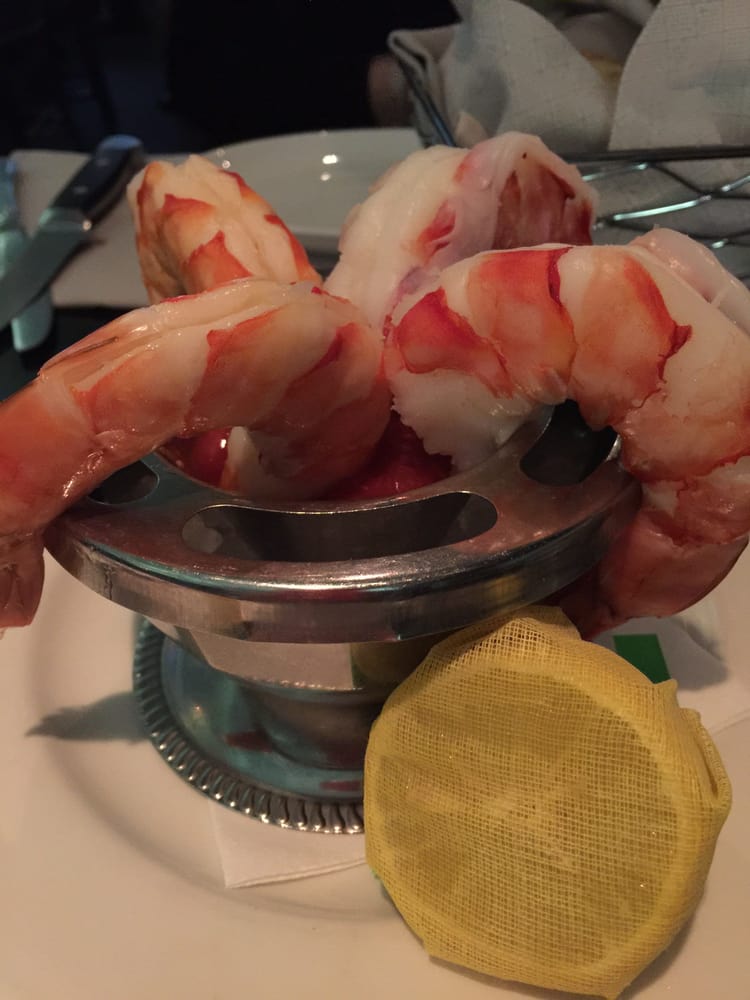 A picture of the shrimp cocktail at harbour sixty restaurant.