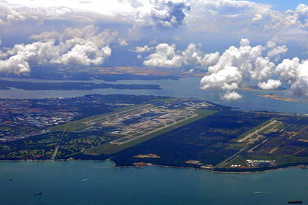  A PICTURE OF AN AERIAL VIEW OF SINGAPORE'S CHANGI AIRPORT