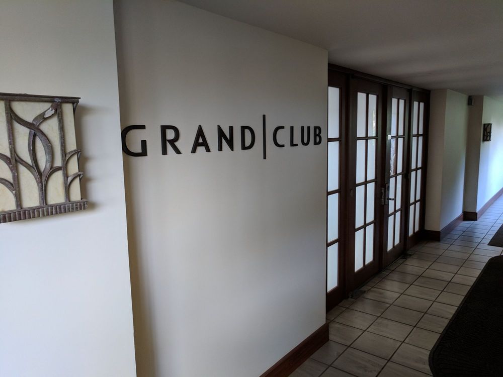 A PICTURE OF THE ENTRANCE TO THE GRAND CLUB