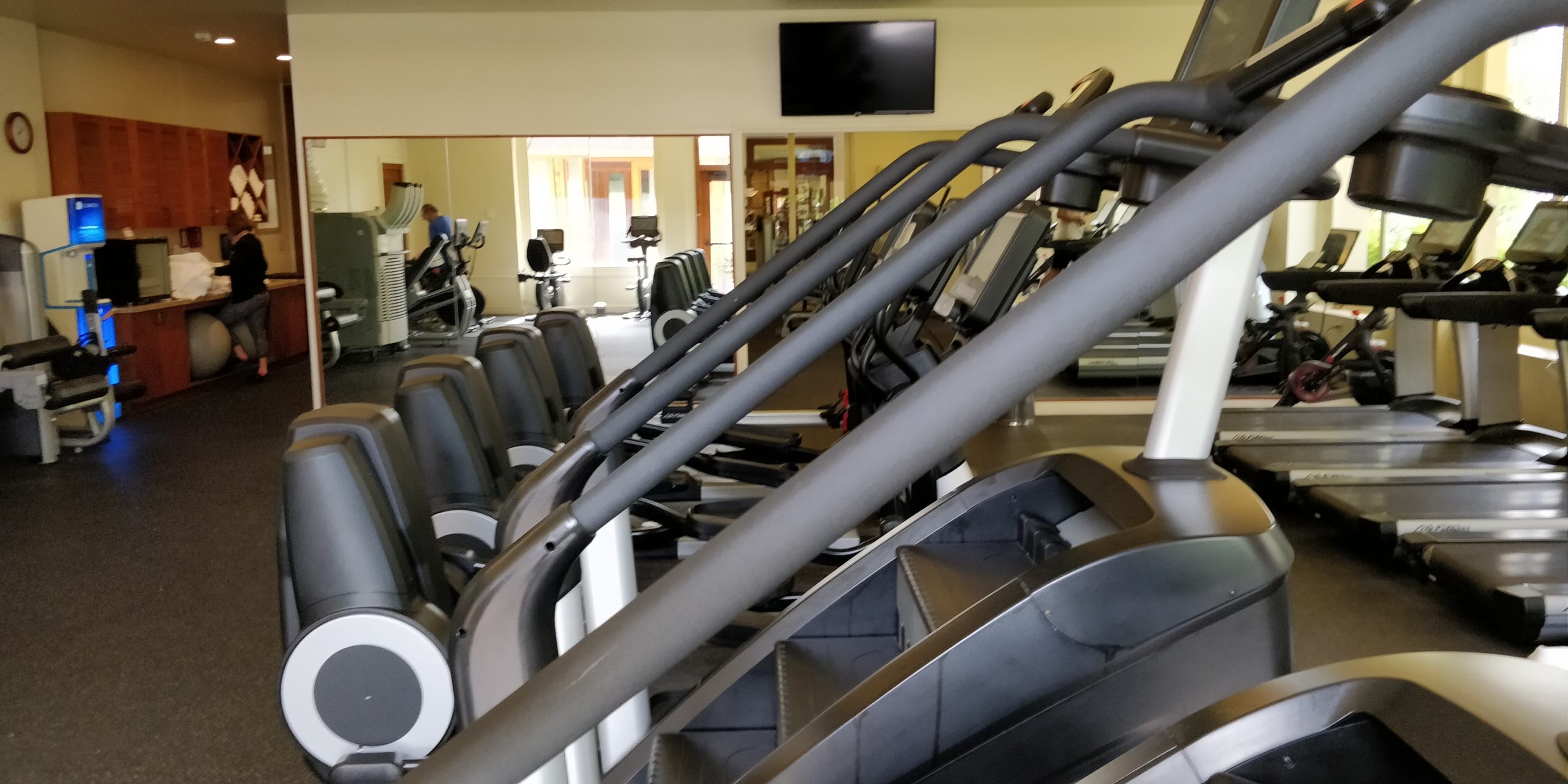 EXERCISE MACHINES IN THE GYM