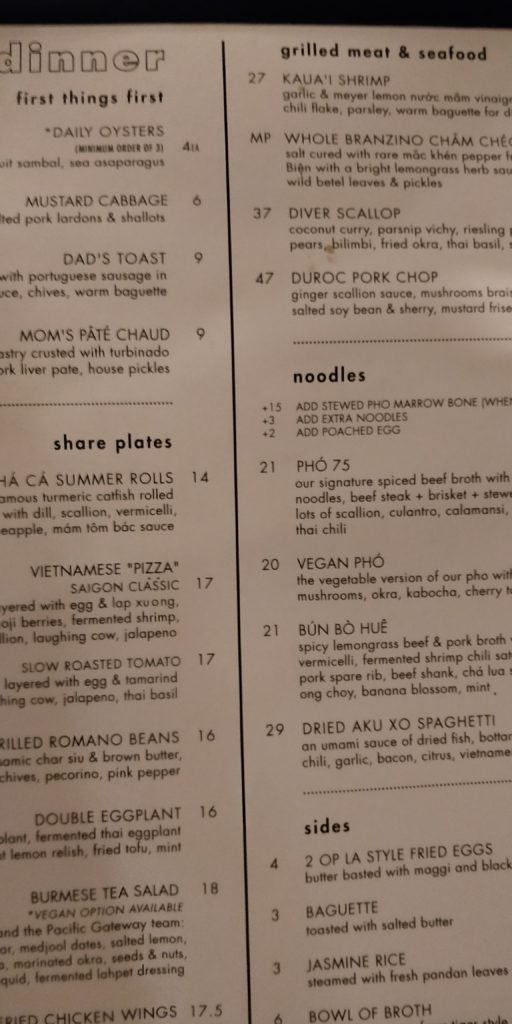PICTURE OF THE MENU