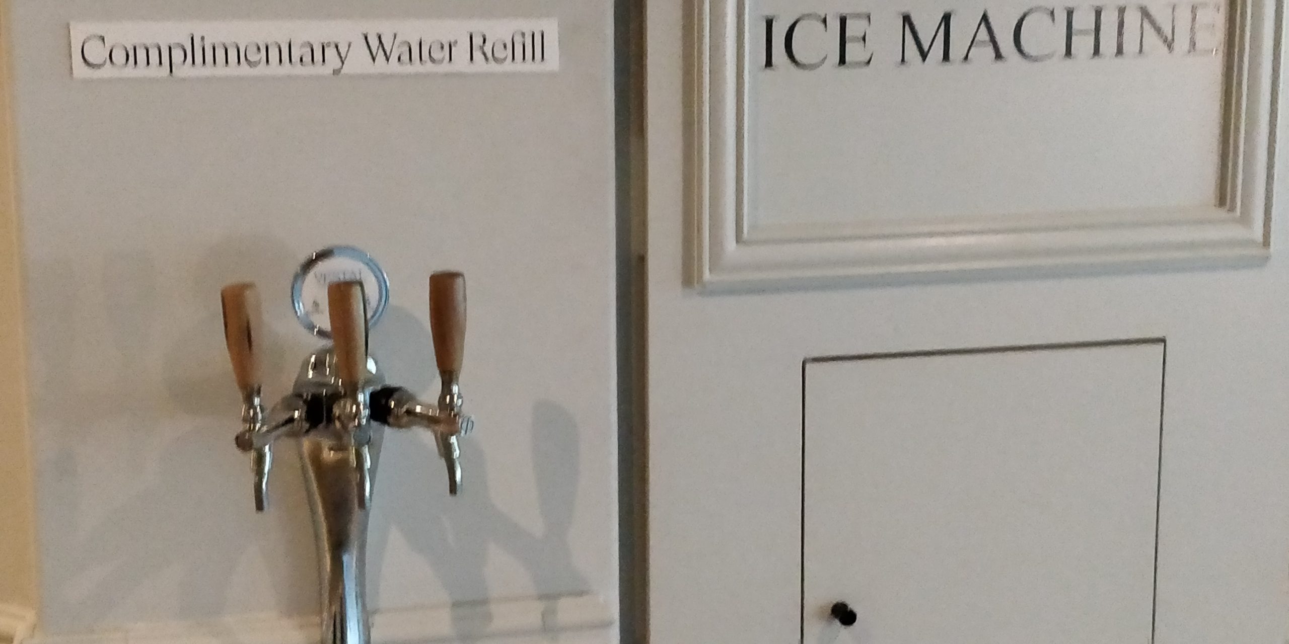 Review the Grand Mirage Resort picture of the water refill station located on each floor
