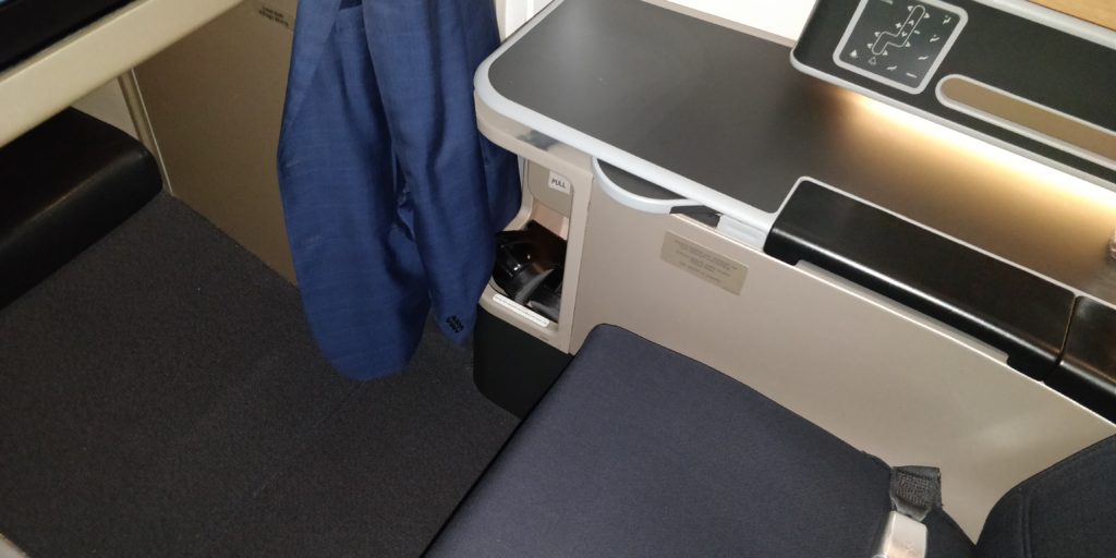 picture of the seat on the Qantas A330