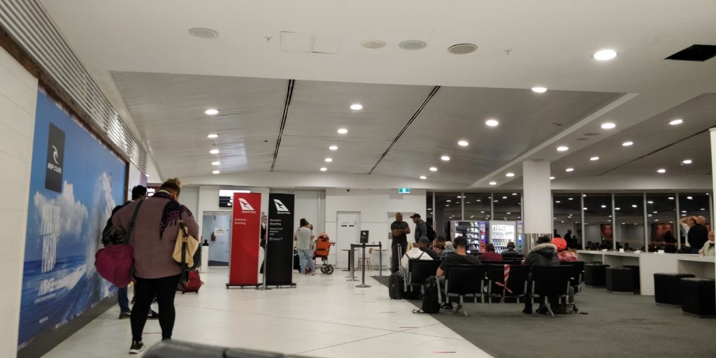 picture of the seating at the gate in Perth Airpofrt