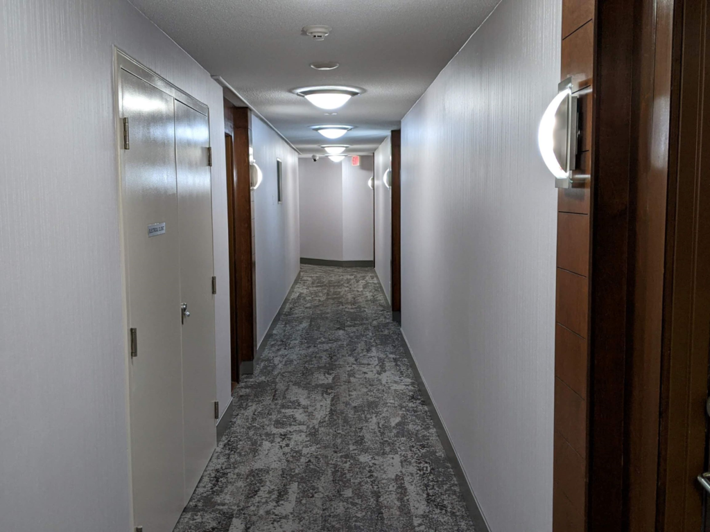 picture of the hallway in the condo
