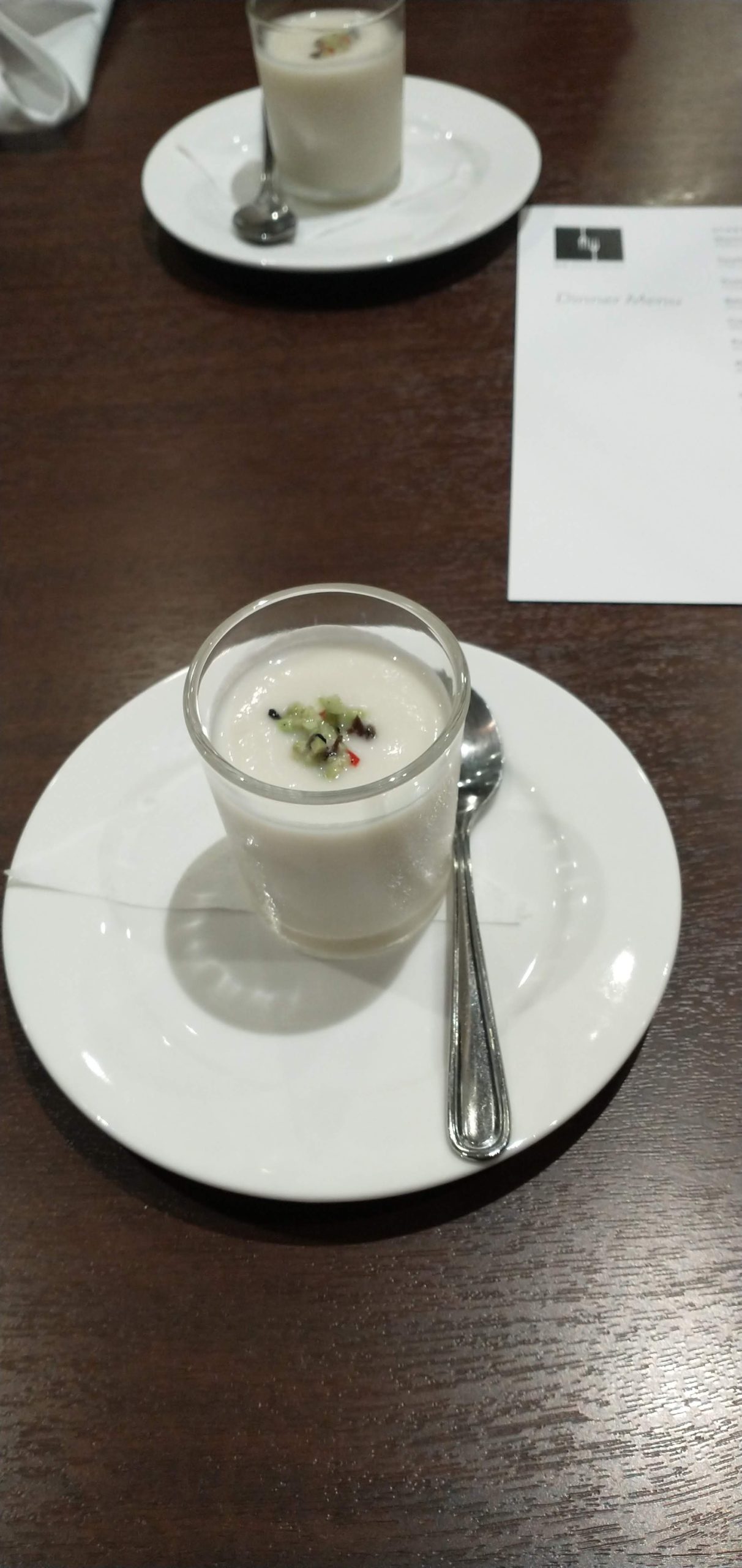 picture of the chilled cauifliower soup.