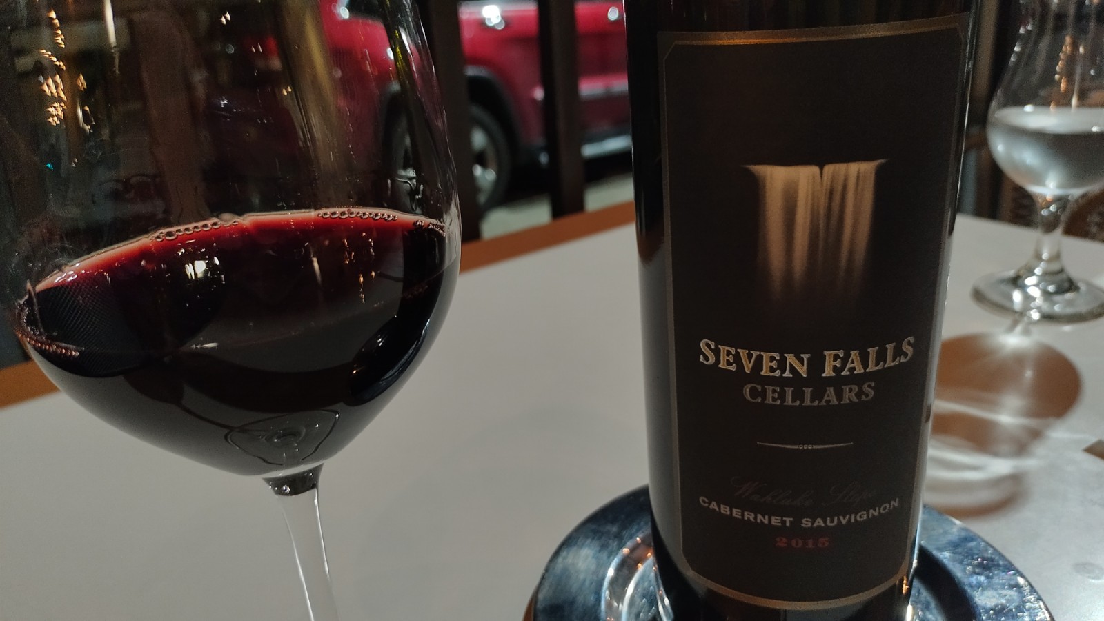 Picture of the Seven Falls cabernet.