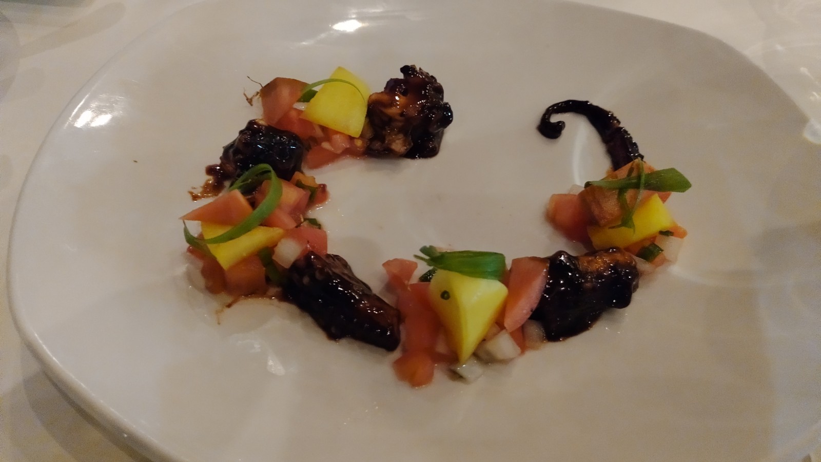 Picture of the grilled octopus dish.