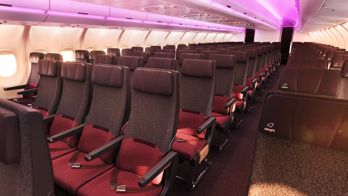 picture of the seats in Economy section