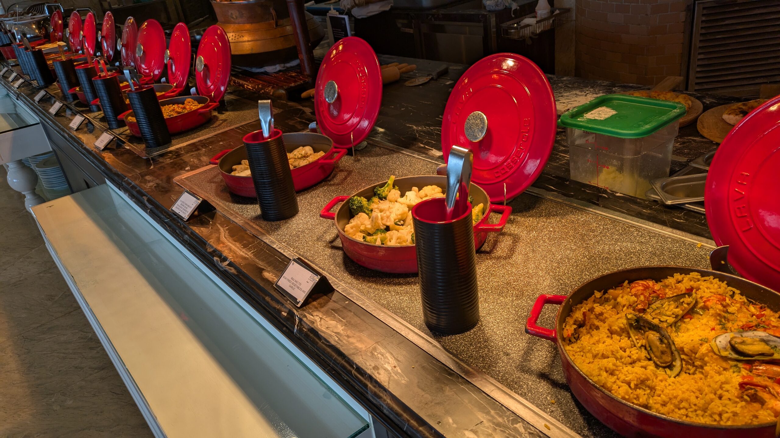 PICTURE OF THE PASTA SECTION.