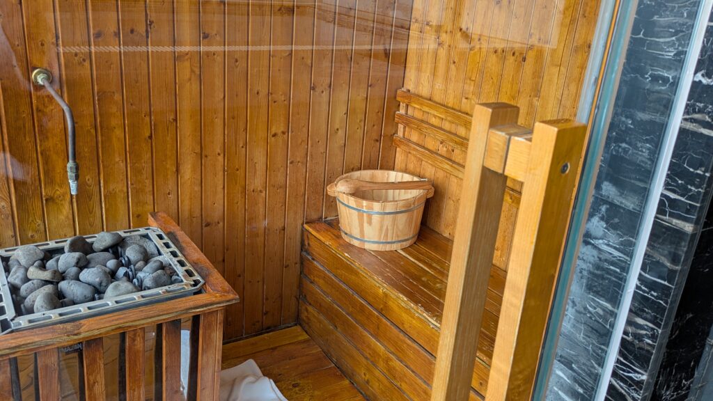 PICTURE OF THE WET SAUNA.