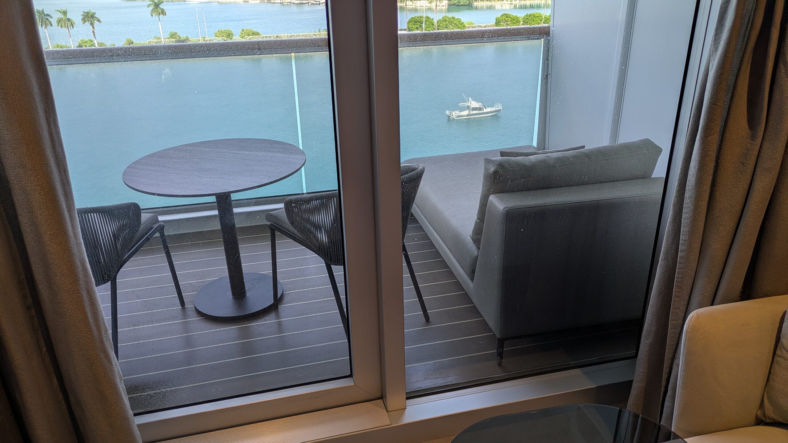 PICTURE OF THE LARGE BALCONY THE ROOM HAD.