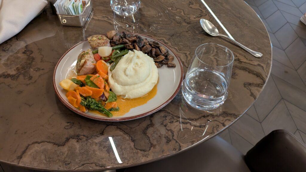 A PICTURE OF ONE OF THE PLATES I HAD AT THE RESTAURANT.